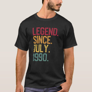 Legend Seit Juli 1990 30. Geburtstag Shirt Männer