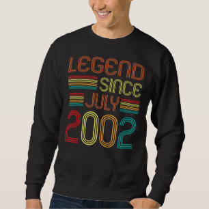 Legend Seit Juli 2002 20 Jahre alt 20 Jahre 20. Ge Sweatshirt