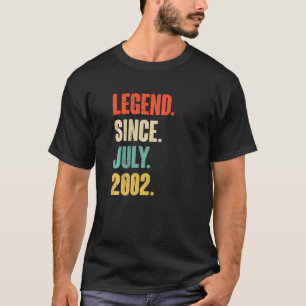 Legend Seit Juli 2002 20 Jahre altes Geschenk 20.  T-Shirt