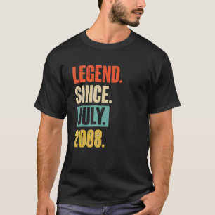 Legend Seit Juli 2008 14 Jahre alt 14. Geburtstag T-Shirt
