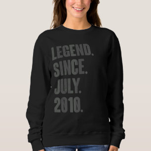 Legend Seit Juli 2010 12 Jahre alt 12. Geburtstag Sweatshirt