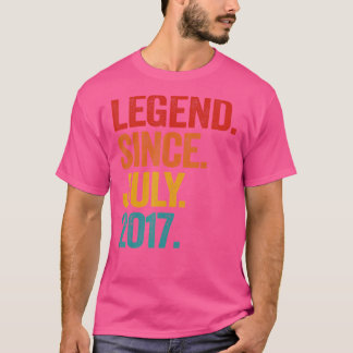 Legend Seit Juli 2017 5. Geburtstag 5 Jahre alt B T-Shirt