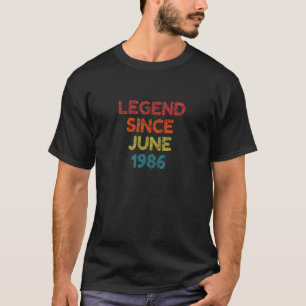 Legend seit Juni 1986 Retro Birthday T-Shirt