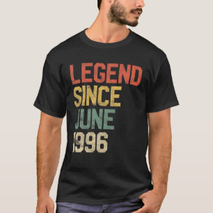 Legend Seit Juni 1996 Männer Frauen 25. Geburtstag T-Shirt