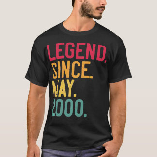 Legend Seit Mai 2000 22. Geburtstagsgeschenk 22 Ja T-Shirt