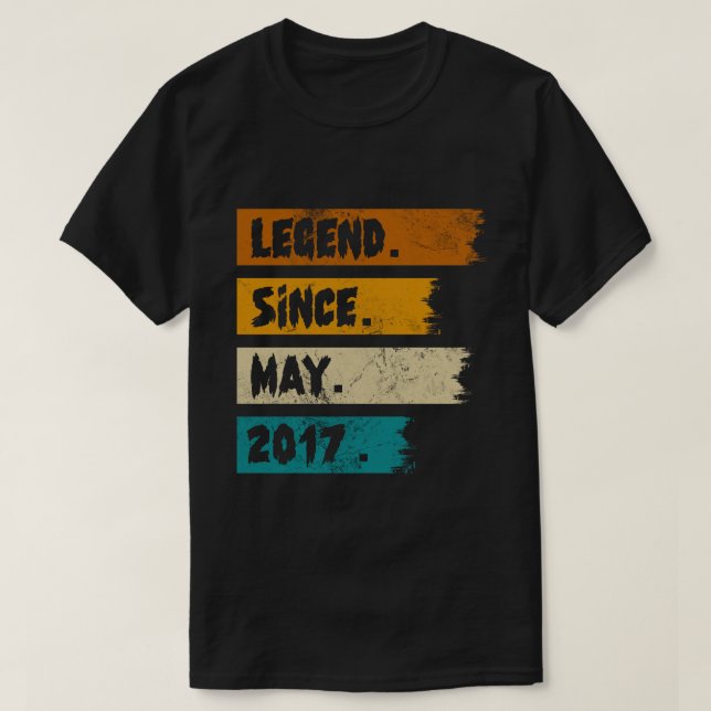Legend Seit Mai 2017 T-Shirt (Design vorne)