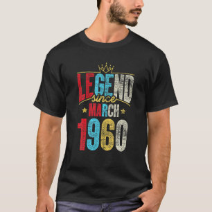 Legend Seit März 1960 Tagesgeschenke 61St Geburtst T-Shirt