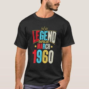 Legend Seit März 1960 Tagesgeschenke 61St Geburtst T-Shirt