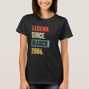 Legend seit März 2006 Geburtstag 17. Dekoration T-Shirt