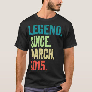 Legend Seit März 2015 Boy Girl 8 Jahre alt 8th B T-Shirt