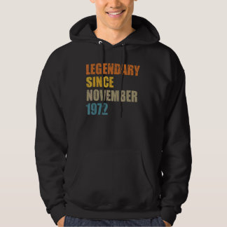 Legend Seit November 1972 50 Jahre 50er 50 Birthda Hoodie