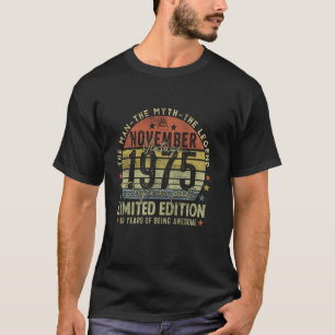 Legend Seit November 1975 Retro 49. Geburtstagsmad T-Shirt