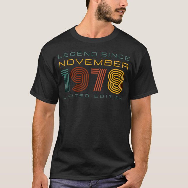 Legend Seit November 1978, Limited Edition Men's T-Shirt (Vorderseite)