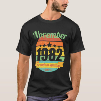 Legend Seit November 1982 40 Jahre 40 40 Birthda T-Shirt