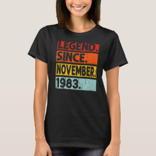 Legend Seit November 1983 39. Geburtstag Vintag Y T-Shirt