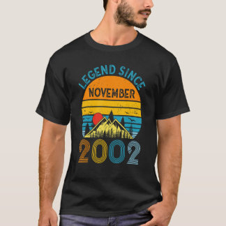 Legend Seit November 2002 20. Geburtstag 20 Jahre T-Shirt