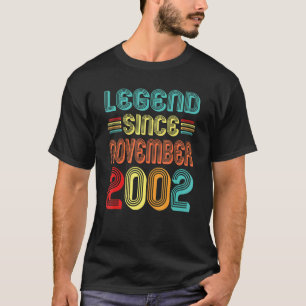 Legend Seit November 2002 20. Geburtstag Retro 20 T-Shirt