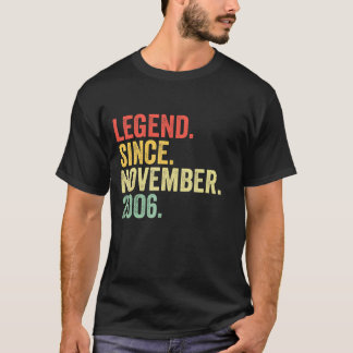 Legend Seit November 2006 16. Geburtstag 16 Jahre T-Shirt