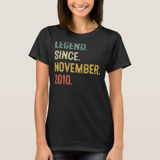 Legend Seit November 2010 12. Geburtstag 12 Jahre T-Shirt