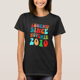 Legend Seit November 2010 Vintager Geburtstag Retr T-Shirt