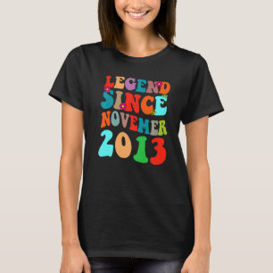 Legend Seit November 2013 Vintager Geburtstag Retr T-Shirt
