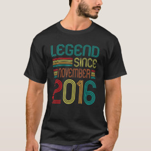 Legend Seit November 2016 Retro 6 Jahre alt 6th B T-Shirt