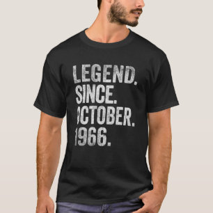Legend Seit Oktober 1966 56 Jahre alt 56. Geburtst T-Shirt