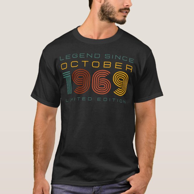 Legend Seit Oktober 1969, Limited Edition Men's T-Shirt (Vorderseite)