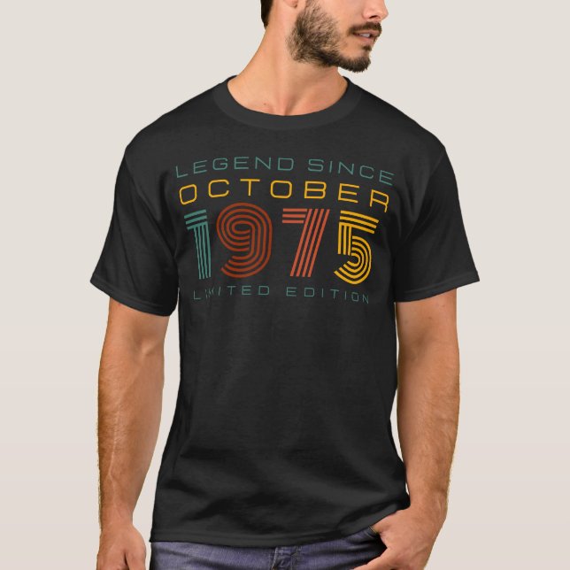 Legend Seit Oktober 1975, Limited Edition Men's T-Shirt (Vorderseite)
