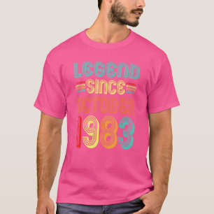 Legend seit Oktober 1983 Retro 39 Jahre alt 39. T-Shirt
