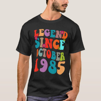 Legend Seit Oktober 1985 Vintager Geburtstag Retro T-Shirt