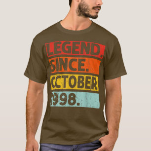Legend Seit Oktober 1998 24. Geburtstag 24 Jahre T-Shirt
