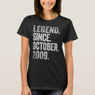 Legend Seit Oktober 2009 13 Jahre alt 13. Geburtst T-Shirt