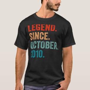 Legend Seit Oktober 2010 12. Geburtstag 12 Jahre T-Shirt