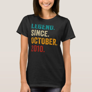 Legend Seit Oktober 2010 12. Geburtstag 12 Jahre T-Shirt