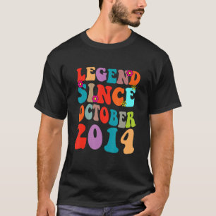 Legend Seit Oktober 2014 Vintager Geburtstag Retro T-Shirt