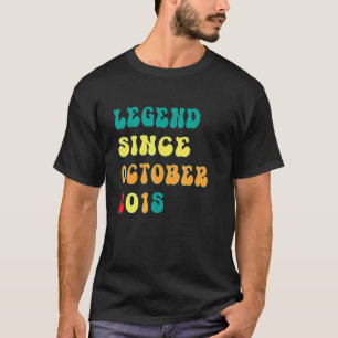 Legend Seit Oktober 2015 7. Geburtstag Retro 7 Jah T-Shirt