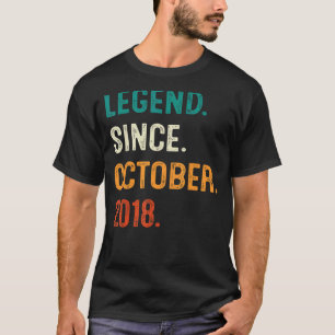 Legend Seit Oktober 2018 4. Geburtstag Geschenk 4 T-Shirt