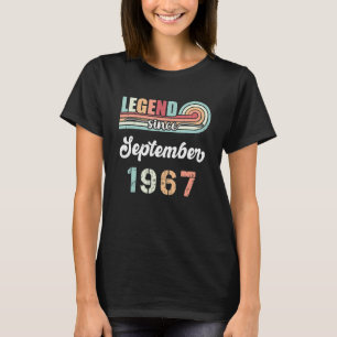 Legend Seit September 1967 55 Jahre alt Vintag B T-Shirt