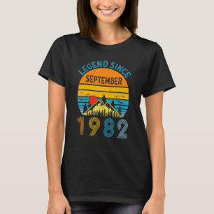 Legend Seit September 1982 40. Geburtstag Retro 40 T-Shirt
