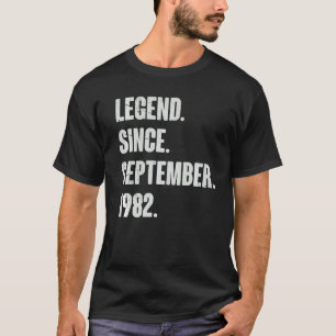 Legend Seit September 1982 40 Jahre alt 40. Geburt T-Shirt