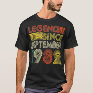 Legend Seit September 1982 Retro 40. Geburtstag 40 T-Shirt