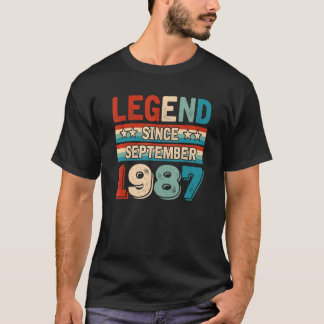 Legend Seit September 1987 Retro 35 Jahre alt 35. T-Shirt