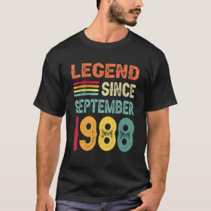 Legend Seit September 1988 34. Geburtstag 34 Jahre T-Shirt