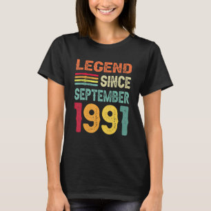 Legend Seit September 1991 31. Geburtstag 31 Jahre T-Shirt