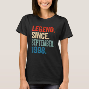 Legend Seit September 1998 24. Geburtstag 24 Jahre T-Shirt