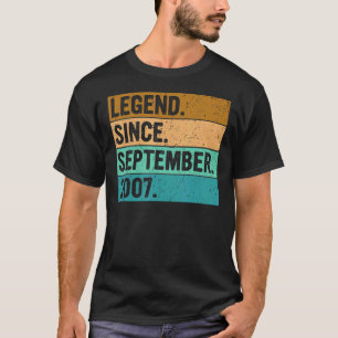 Legend Seit September 2007 15. Geburtstag 15 Jahr T-Shirt