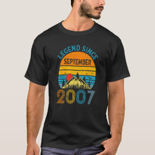 Legend Seit September 2007 15. Geburtstag Retro 15 T-Shirt