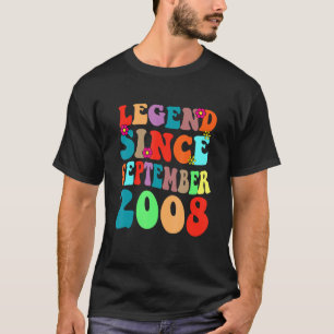 Legend Seit September 2008 Vintager Geburtstag Ret T-Shirt