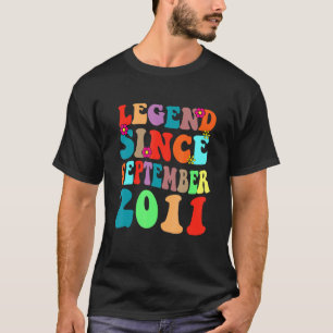 Legend Seit September 2011 Vintager Geburtstag Ret T-Shirt
